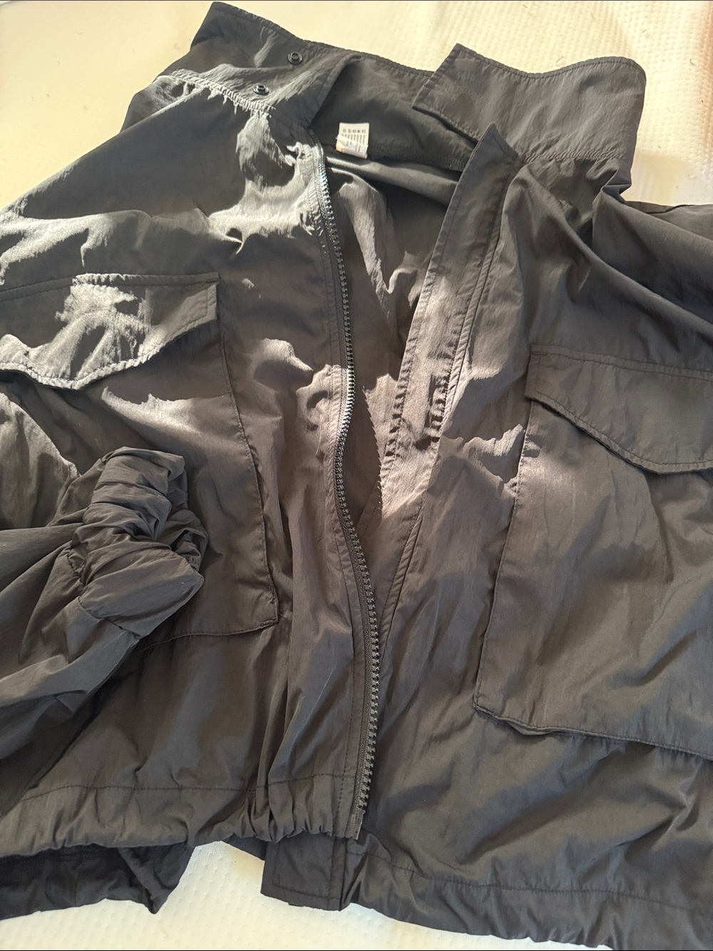 Women’s Casual Lightweight Black Jacket with Pocket Details